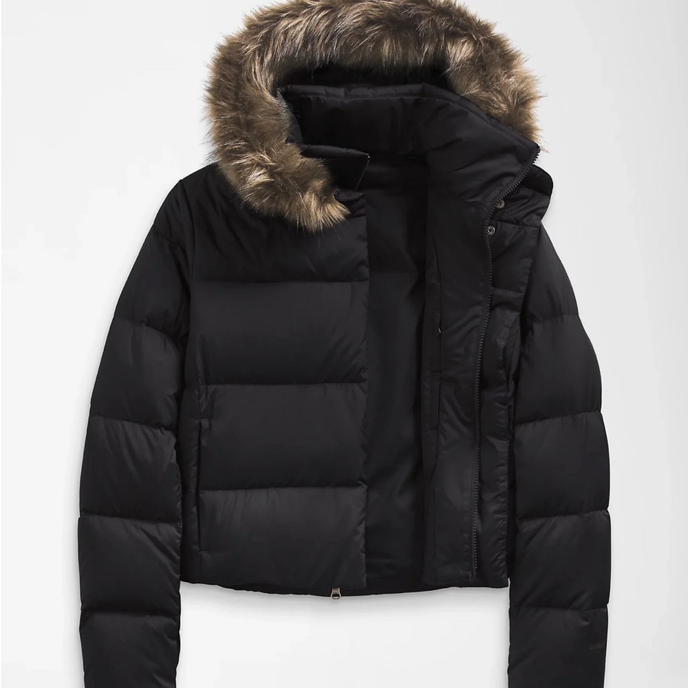 The North Face Women's Dealio Down Crop Jacket, Black, Sz S, MSRP $250